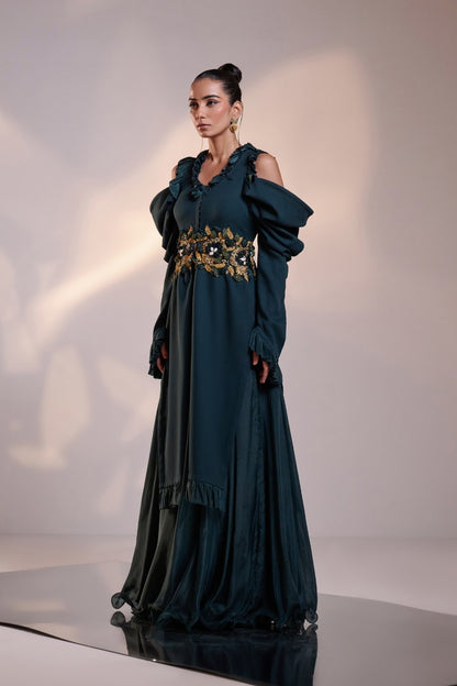 Emerald Embellished Gown