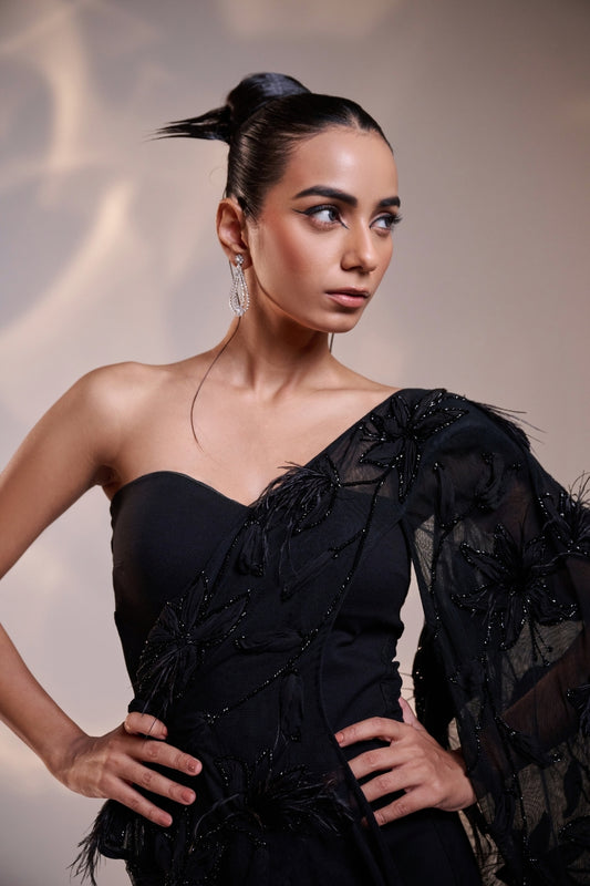 Featherlight Embroidered Cape