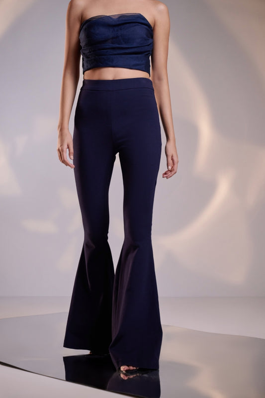 Midnight Flare High-Waist Trousers