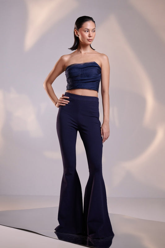 Midnight Flare High-Waist Trousers