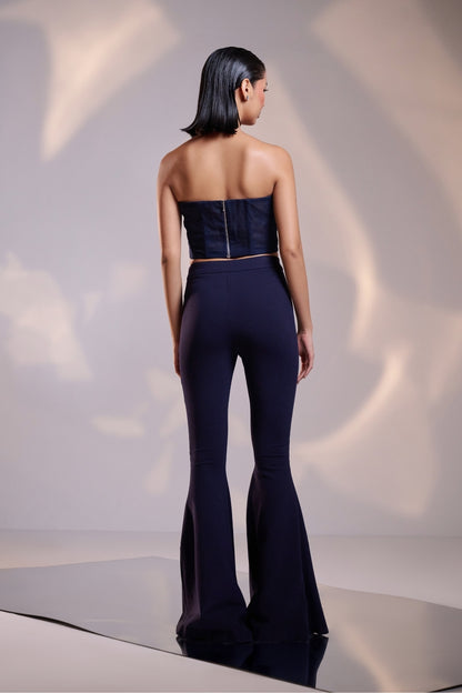 Midnight Flare High-Waist Trousers