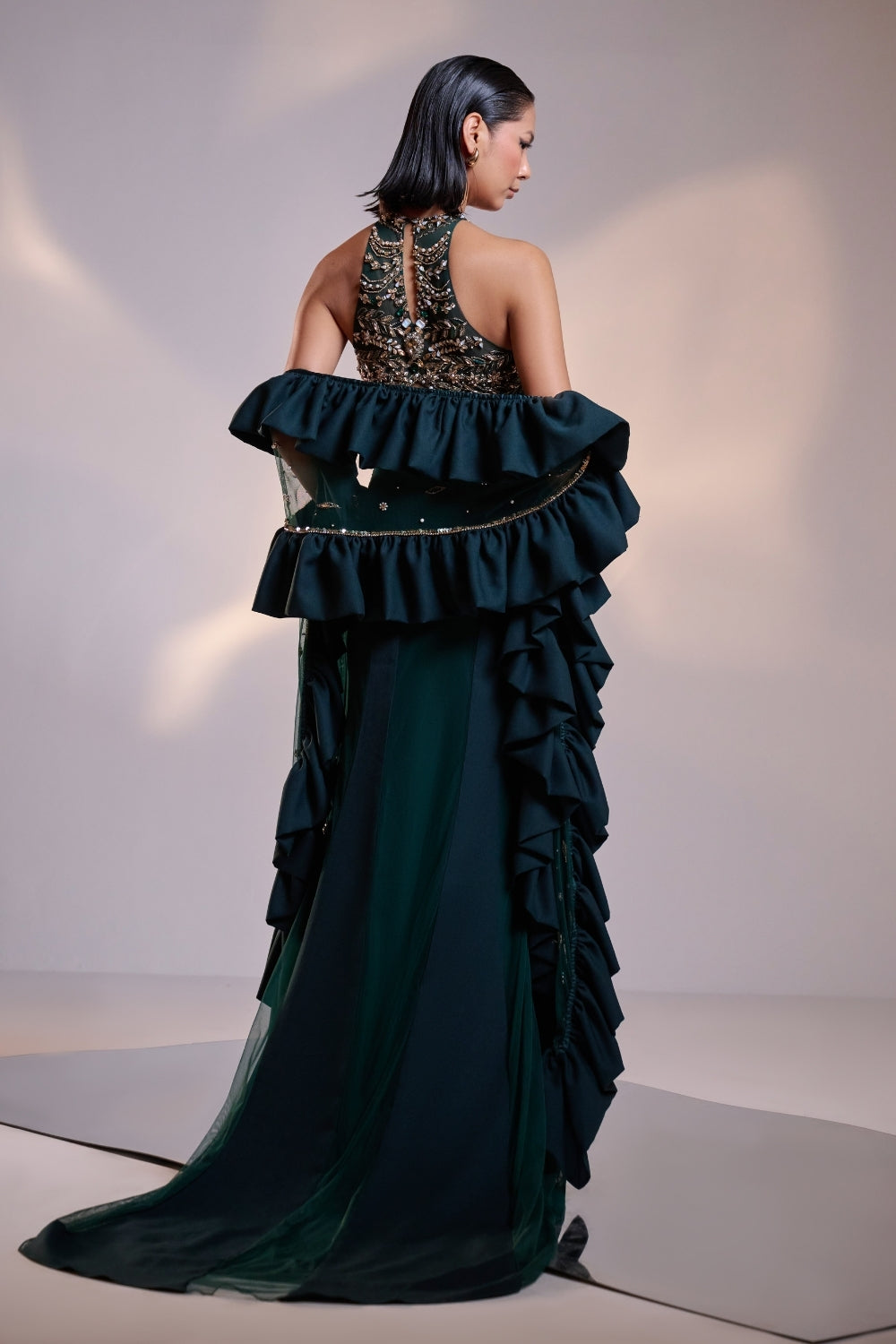 Emerald Eclipse Sculpted Co-ord Set