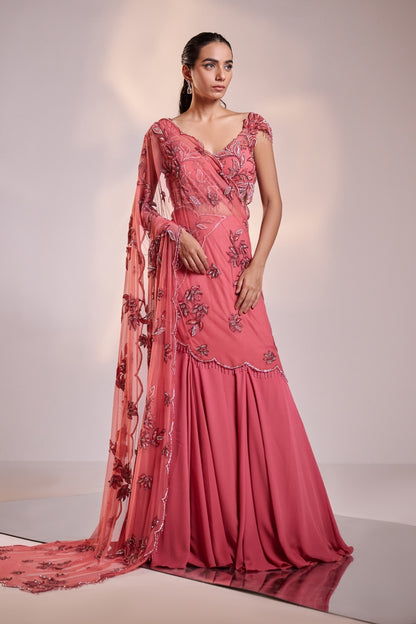 Rosette Breeze Embellished Lehenga Set