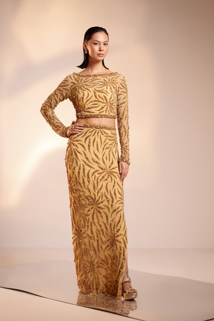 Gold Embellished Co-ord Set