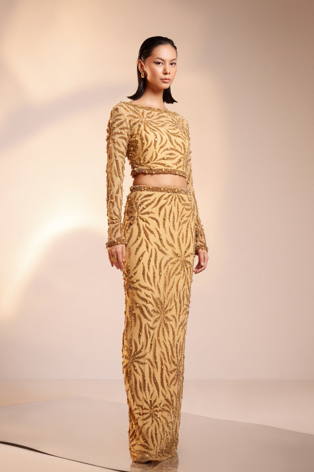 Gold Embellished Co-ord Set