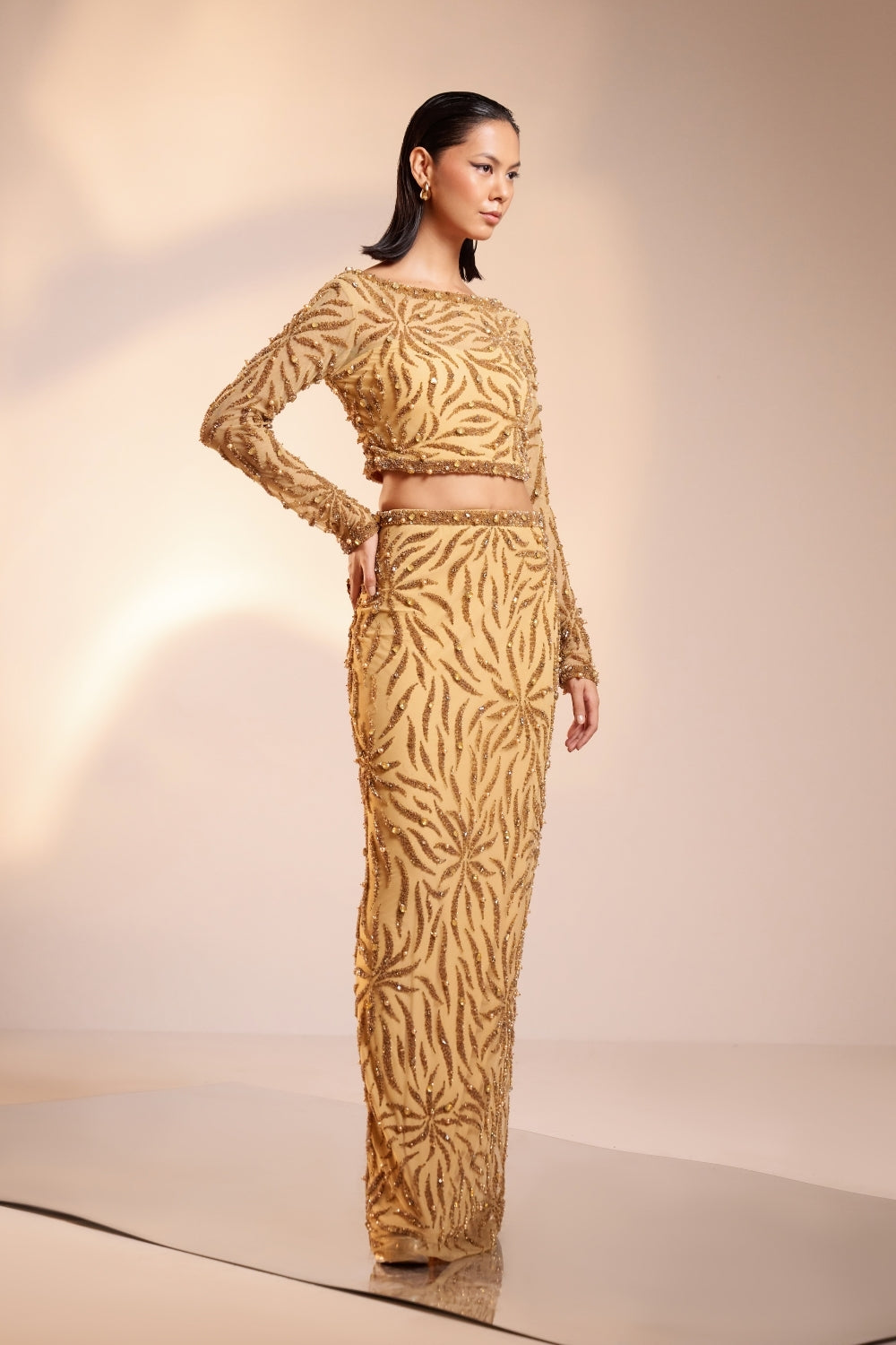 Gold Embellished Co-ord Set