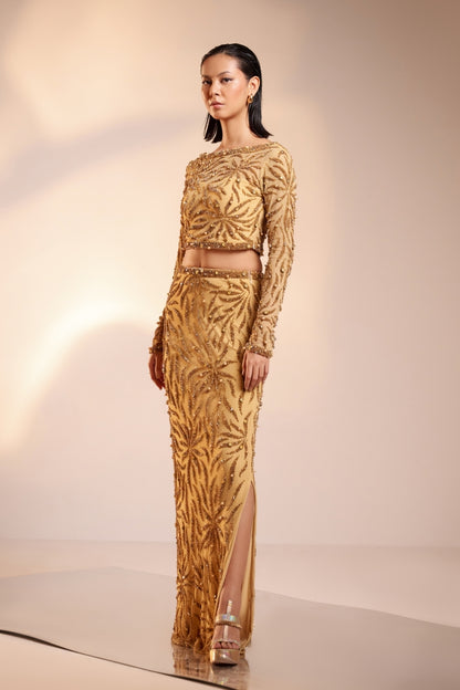 Gold Embellished Co-ord Set