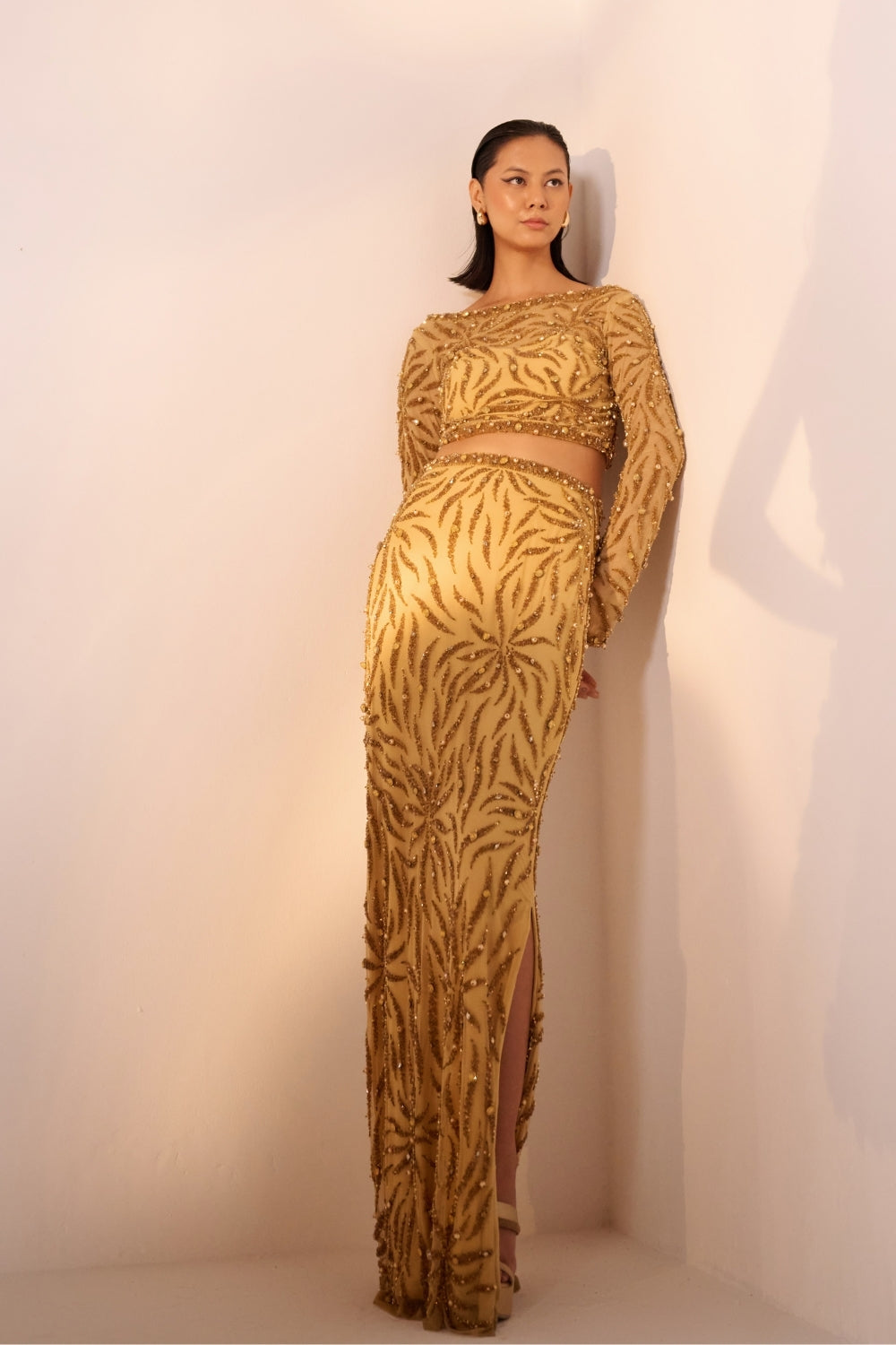 Gold Embellished Co-ord Set