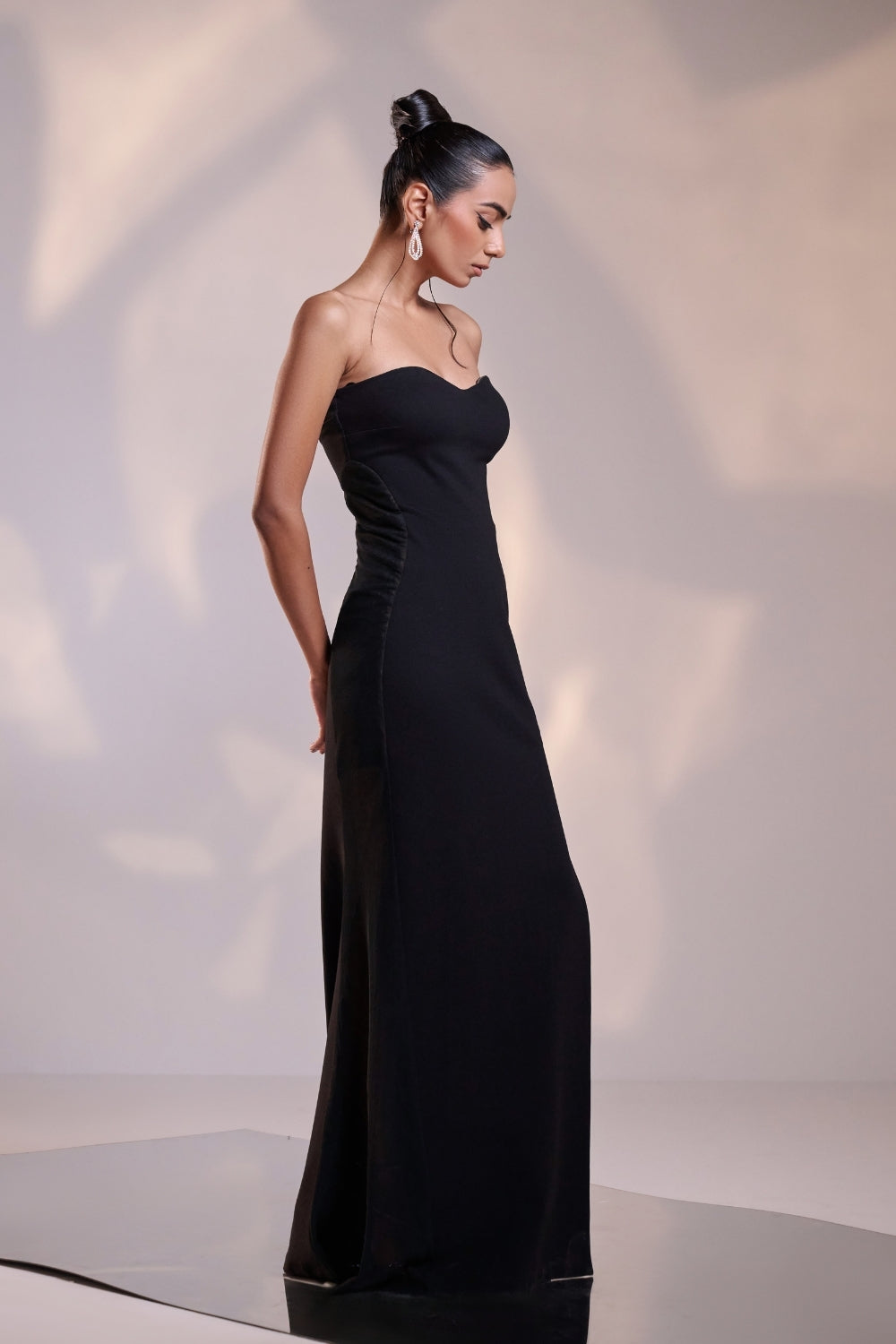 Noir Grace Strapless Gown