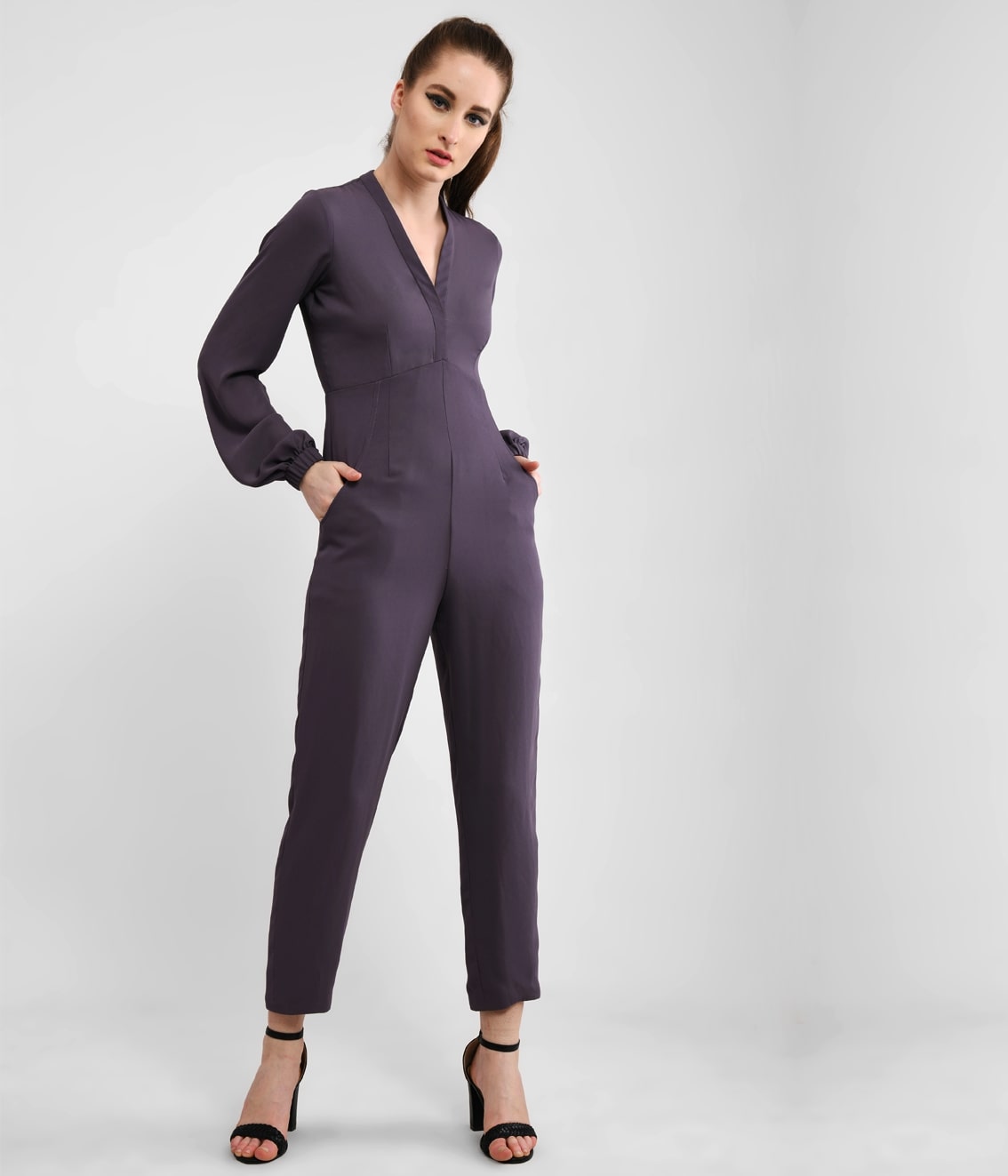 Girl Power Grey Jumpsuit